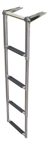 Escalera Telescópica Eqb4 Para Barco Con 4 Escalones