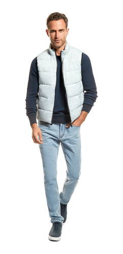 Imagen 2 de 4 de Chaqueta Hombre Sin Mangas Cabrera Gris New Man Ss23