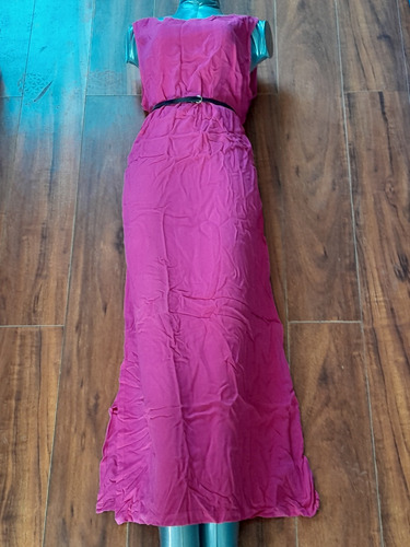 Vestido Largo Casual Marca Privilege, Talla Xl Color Fucsia