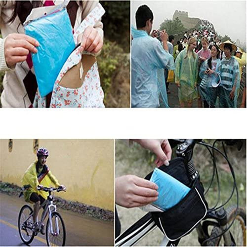 50 Ponchos De Lluvia Desechables Para Acampar Al Aire Libre