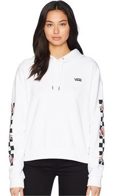 Sudadera Vans Mujer Blanca Patchwork Checker Vn0a3pcnwht