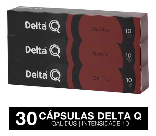 Cápsulas De Café Delta Q Qalidus Intensidade 10 -30 Cápsulas