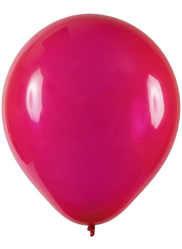 Balão De Festa Profissional Vermelho Rubi Nº7 18cm - 50 Un