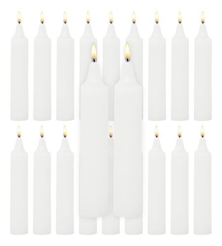 Velas Pequeñas De Hechizo Blanco De 4 Pulgadas, Velas Cortas