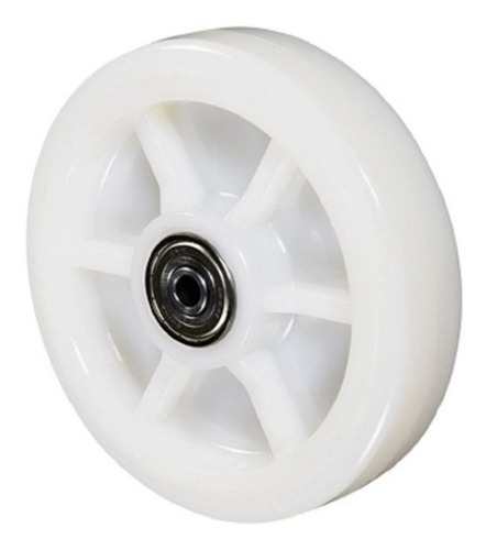 Roda Nylon 100% Puro 8x2 Duplo Rolamento R82nye P/800 Kg