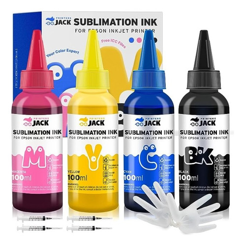 Printers Jack Tinta De Sublimación De 13.5 Fl Oz 