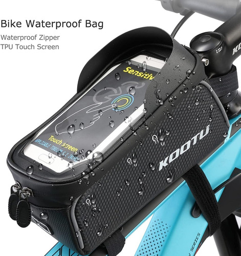 Imagen 3 de 7 de Bolso Para Bicicleta Resistente Al Agua Y Golpes