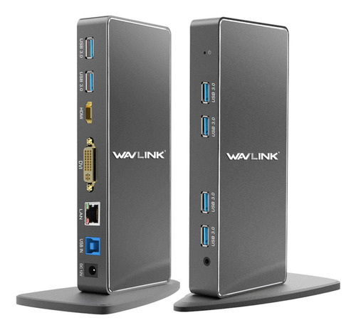 Estación De Acoplamiento Universal Wavlink Usb 3.0 Aluminio