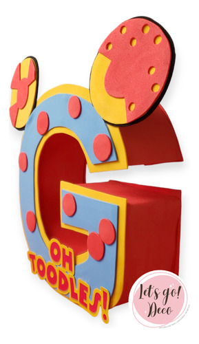 Letras 3d Mickey Mouse Clubhouse