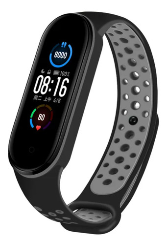 Pulseira De Silicone Respirável, Mi Band 7, 2 Cores. Kit 2
