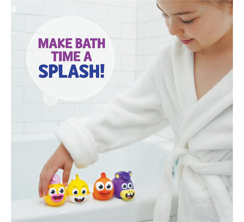 Wowwee Baby Shark - Juguete De Baño Para Chorro De 4 Unidade