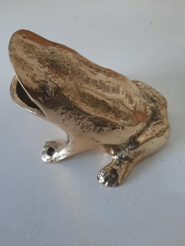 Imagen 2 de 10 de Pieza De Sapo En Bronce Pulido Para Juego De Sapo 1° Calidad