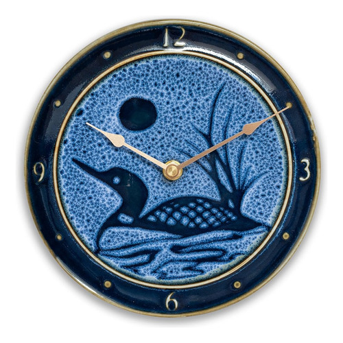 Georgetown Pottery Ceramic Reloj De Pared Grande (8 Pulgadas