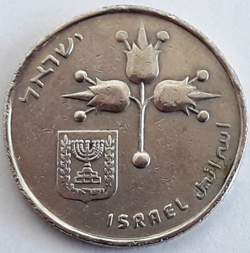 Israel Moneda De 1 Lira Del Año 1970 (5730)