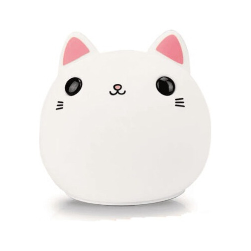 Luz De Noche Bebé Velador Gatito Led Usb Recargable Portátil