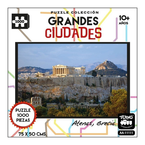 Atenas Puzzle Grandes Ciudades Grecia 1000 Piezas 