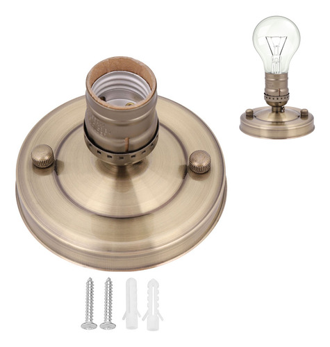 Soporte Para Lámpara De Techo Vintage E26 E27 Con Casquillo