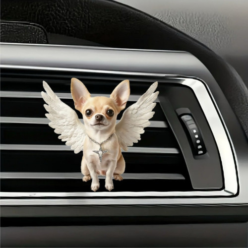 Clip Acrílico M Angel Con Plano 2d Para Salida De Coche, Dif