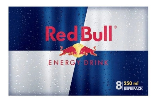 Bebida Energética Red Bull Con 8 Piezas De 250 Ml C/u