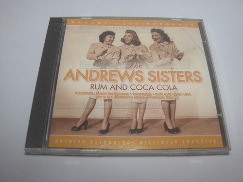 Andrews Sisters Rum And Coca Cola Cd Prestige Germany 2004