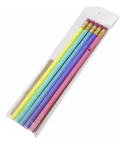 Lápices Dixon Pastel 5 Piezas Cubierta Bacterfree
