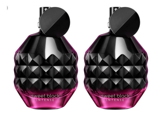 Perfume Sweet Black Intense Cyzone Dama Original X2