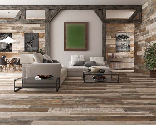 Porcelanato Tipo Madera Firewood Warn 20x120 Beige