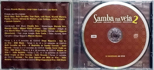 Cd - Samba Na Veia 2 Ao Vivo (Usado)