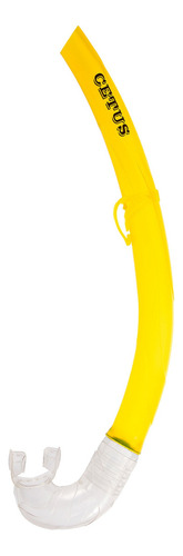 Respirador Snorkel De Mergulho Cetus Beta Fun Cor Amarelo