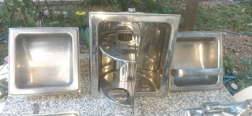 Accesorios De Baño Aluminio Usado Plateado (Usado)