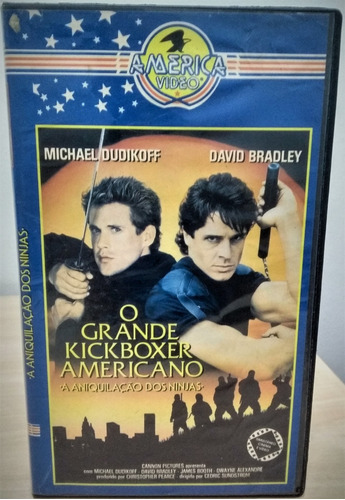 Vhs O Grande Kickboxer Americano - A Aniquilação Dos Ninjas