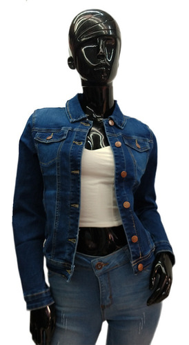 Imagen 2 de 10 de Chamarra De Mezclilla Chaqueta Mujer Dama Juvenil Casual