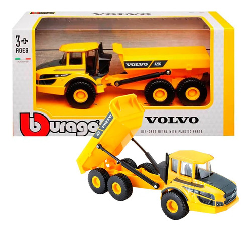 Camion Bburago Volvo A25g Dumper 1:50 Febo