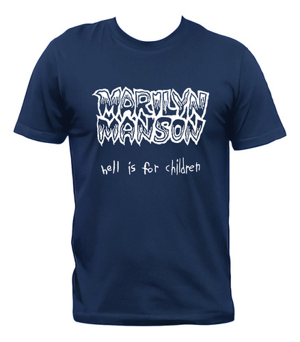Remera Marilyn Manson Hell Is For Children Algodón Premium