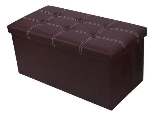 Banqueta Baul Puff Baul Negro 76x38 Organizador Puff Sillon