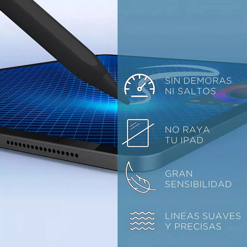 Lápiz Óptico Pluma Para Tablet Para iPad Samsung Xiaomi Huawei Universal Stylus Negro Varmi