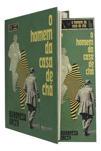 Livro O homem da casa de chá de Emma Orczy edição 1, capa dura 2024 em português Editora HarperCollins