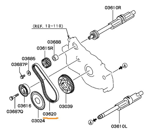 Correa Balanceador Mitsubishi Proton 2.0 Motor 4d68