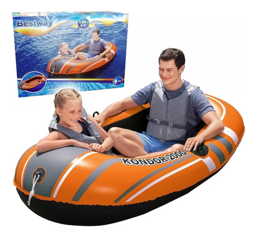 Bote Inflable Bestway Hydro Force 61100 196x114cm Cuota