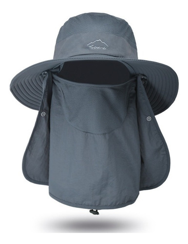 Gorro Pescador Protección Seca Uv Integral Rostro Y Nuca