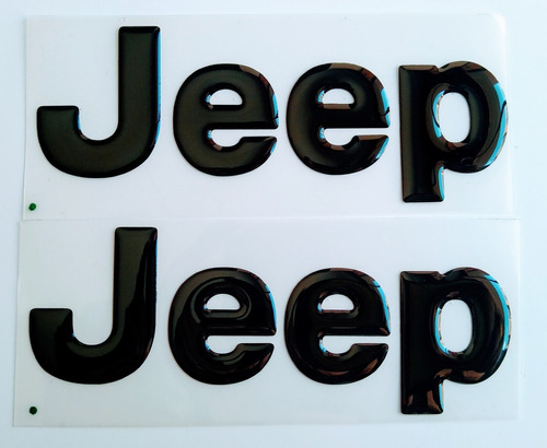 Jeep Wrangler Emblemas Resina Negro 