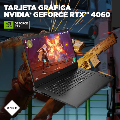 Notebook HP Gamer Omen 17-db0009la AMD Ryzen 9 32gb Ram 1tb Ssd RTX 4060 8GB Windows 11 Home