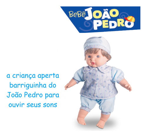 Boneco Bebe Joao Pedro Que Fala + Berço Hora De Dormir