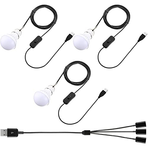 3 Paquetes De Luz Led Usb, Lámpara De Camping Led Usb ...