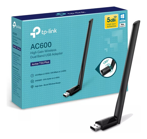 Bc.ec Adaptador Wifi Usb Tplink Ac600 Archer T2u Plus