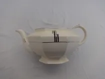 Comprar Antigua Tetera Loza Estilo Vintage Art Deco 7136 No Porcelan