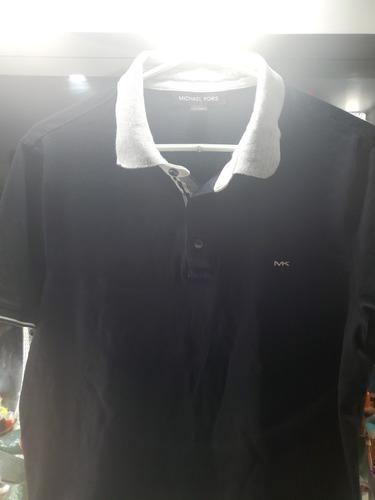 Playera Michael Kors Greenwich Polo Shirt Negra