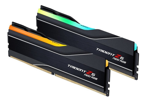 Memoria RAM Trident Z RGB (For AMD) gamer color negro 32GB 2 G.Skill F5-6000J3636F16GX2-TZ5NR