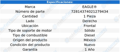 Soporte Motor Derecho Frontal F-550 V8 6.7l Diesel 11-16