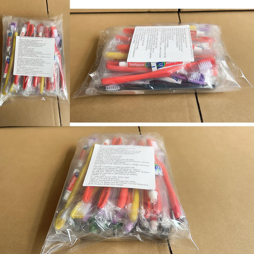 Cepillo De Dientes Desechable De Haifotrva 30pcs Con Pasta